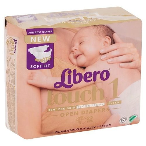 Libero Touch 1 ujszülött pelenka 2-5kg - 22db 